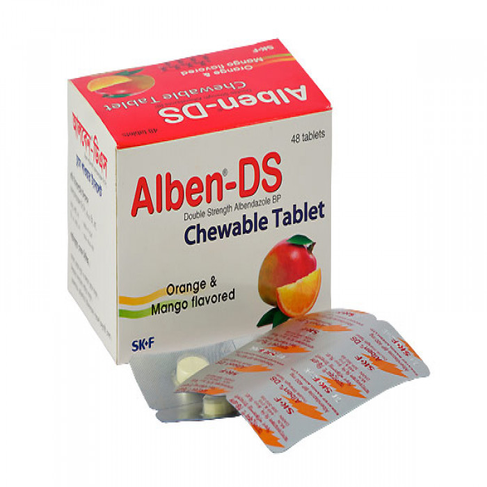 Alben-DS 400mg Chewable Tablet