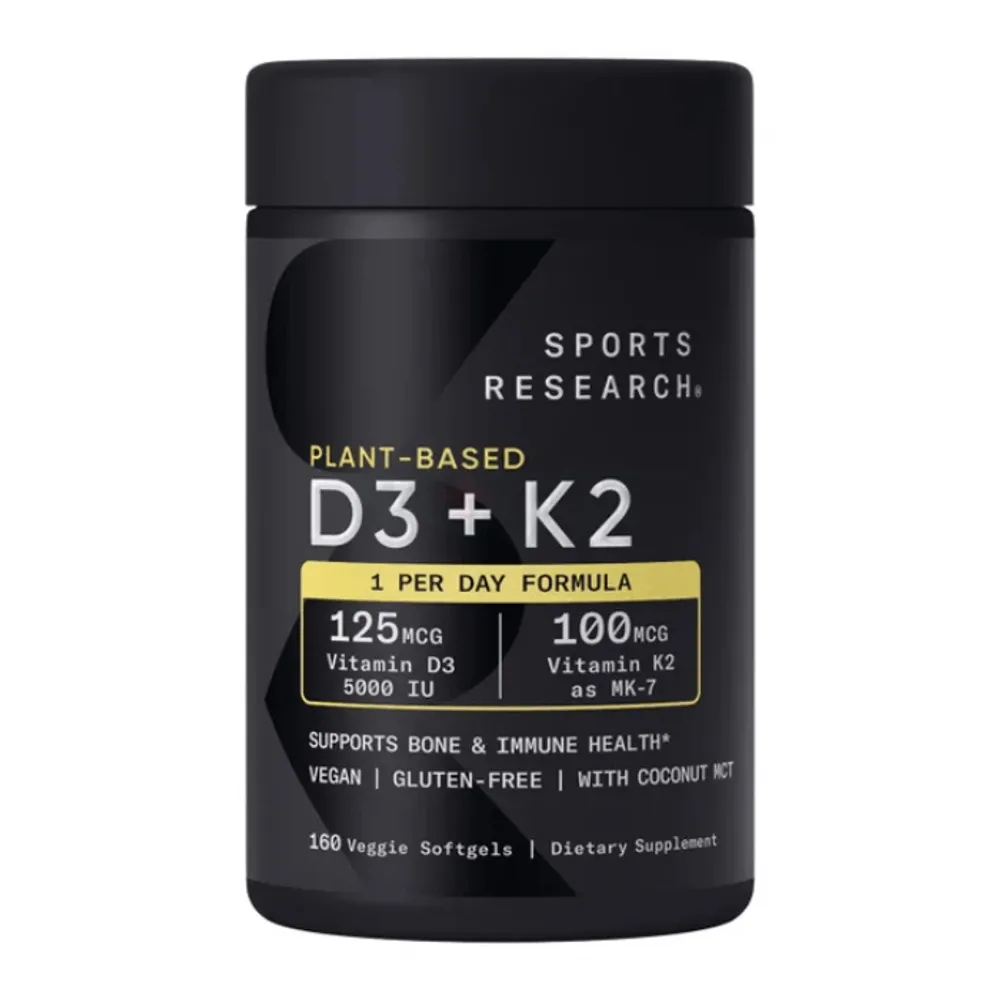 Sports Research Plant Based Vitamin D3 + K2 160 softgels - Buy Online in Bangladesh | ePharma