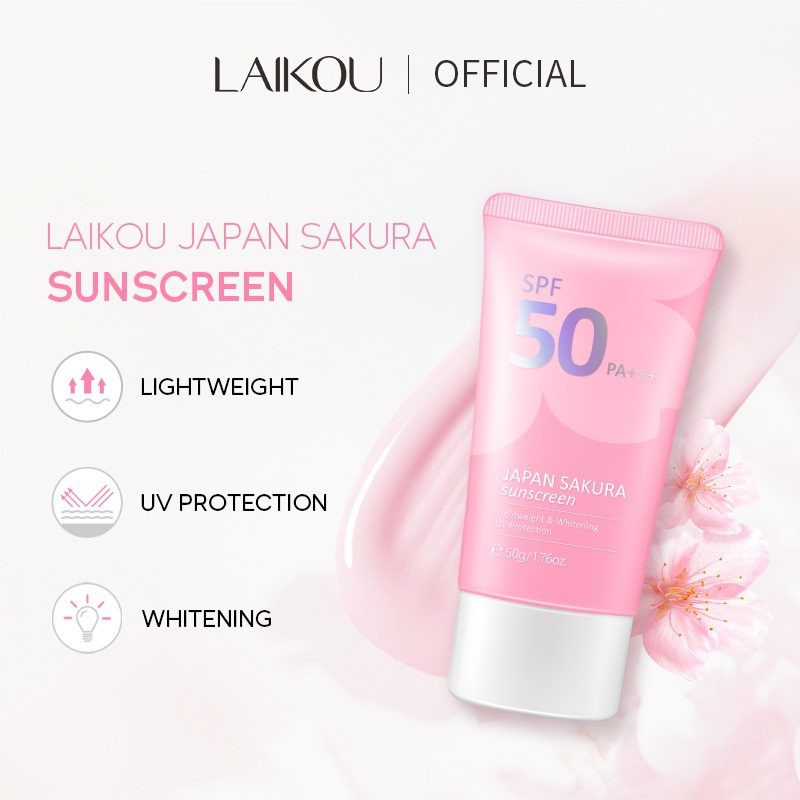 Laikou Japan Sakura Sunscreen SPF50 PA+++ 50g - Buy Online in Bangladesh | ePharma
