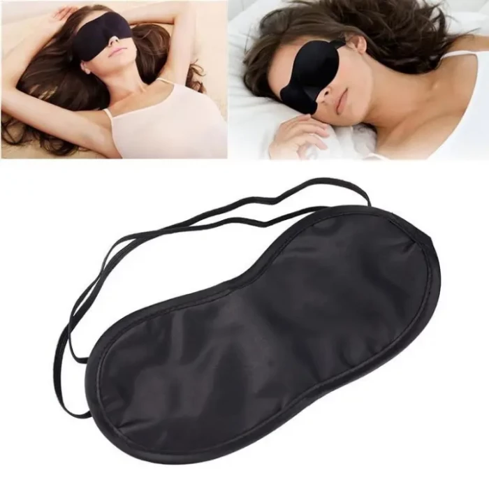 Sleep Eye Mask Sleeping Eye Blindfold Black Travel Sleep Aid Rest