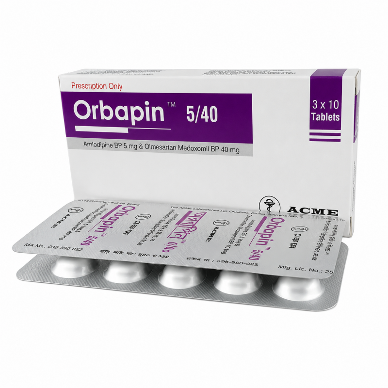 Orbapin 5/40mg Tablet 1 Strip