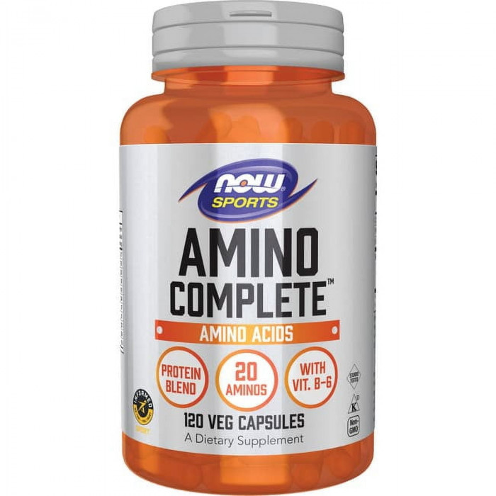 NOW Sports Amino Complete, 100 Veg Capsules | USA Made