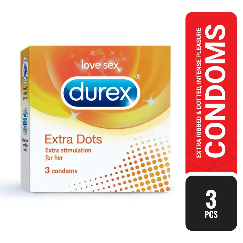 Durex Extra Dots Condom 3's Pack - Buy Online in Bangladesh | ePharma