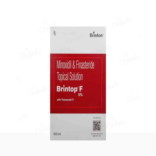 Brintop F 5% Minoxidil & Finasteride Topical Solution with Transcutol | 100ml