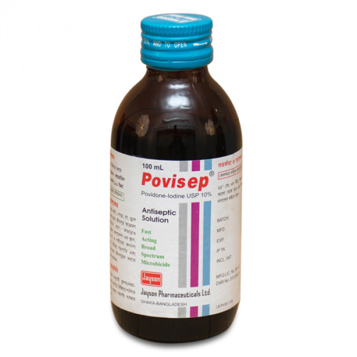 Povisep 10% Antiseptic Topical Solution 100ml