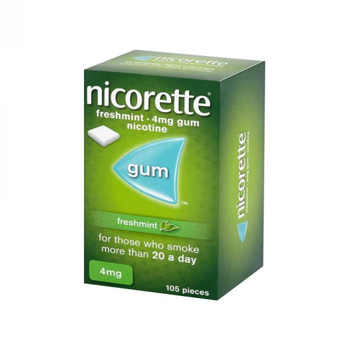 Nicorette Freshmint 4mg Nicotine Gum 105pcs