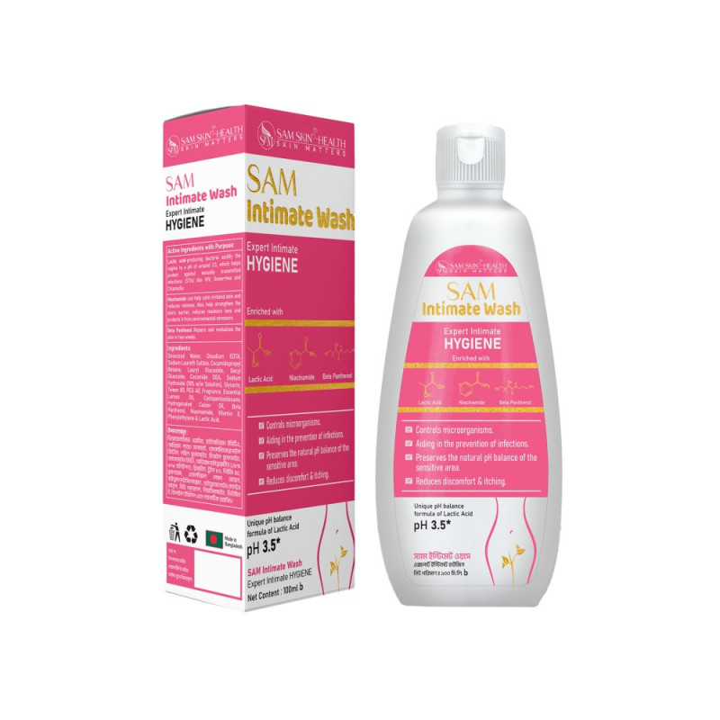 SAM Intimate Wash Expert Intimate Hygiene 100ml - Buy Online in Bangladesh | ePharma