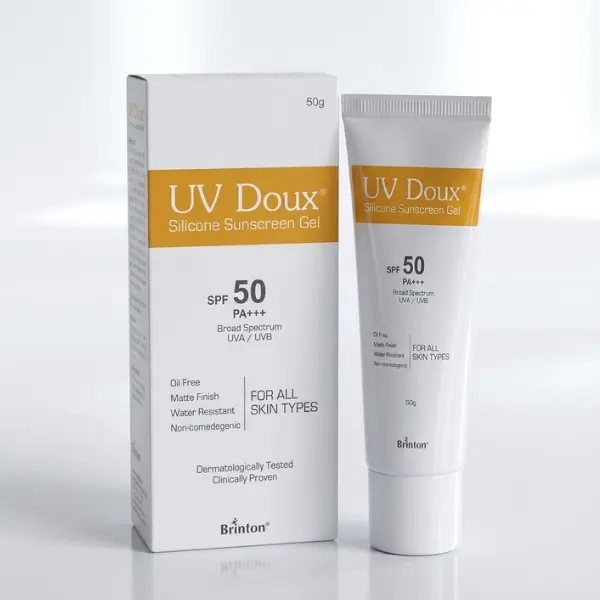 Brinton UV Doux Silicone Sunscreen Gel 50gm SPF 50 PA +++