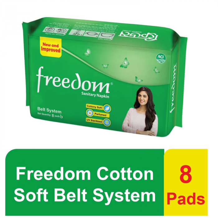 Freedom Sanitary Napkin (Belt System) 8 pads