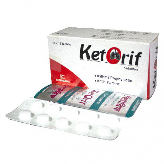 Ketorif 1 mg Tablet | 1 Strip