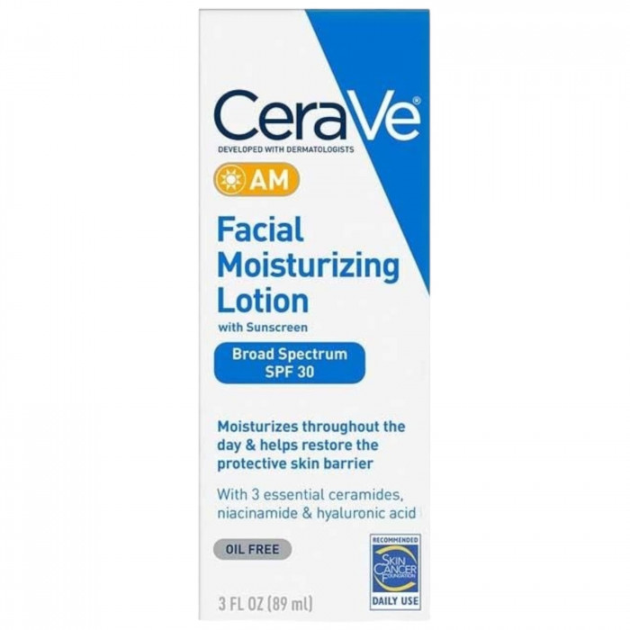 CeraVe AM Facial Moisturizing Lotion with Sunscreen, 89ml