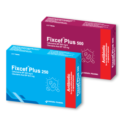 Fixcef Plus 500mg+125mg Tablet
