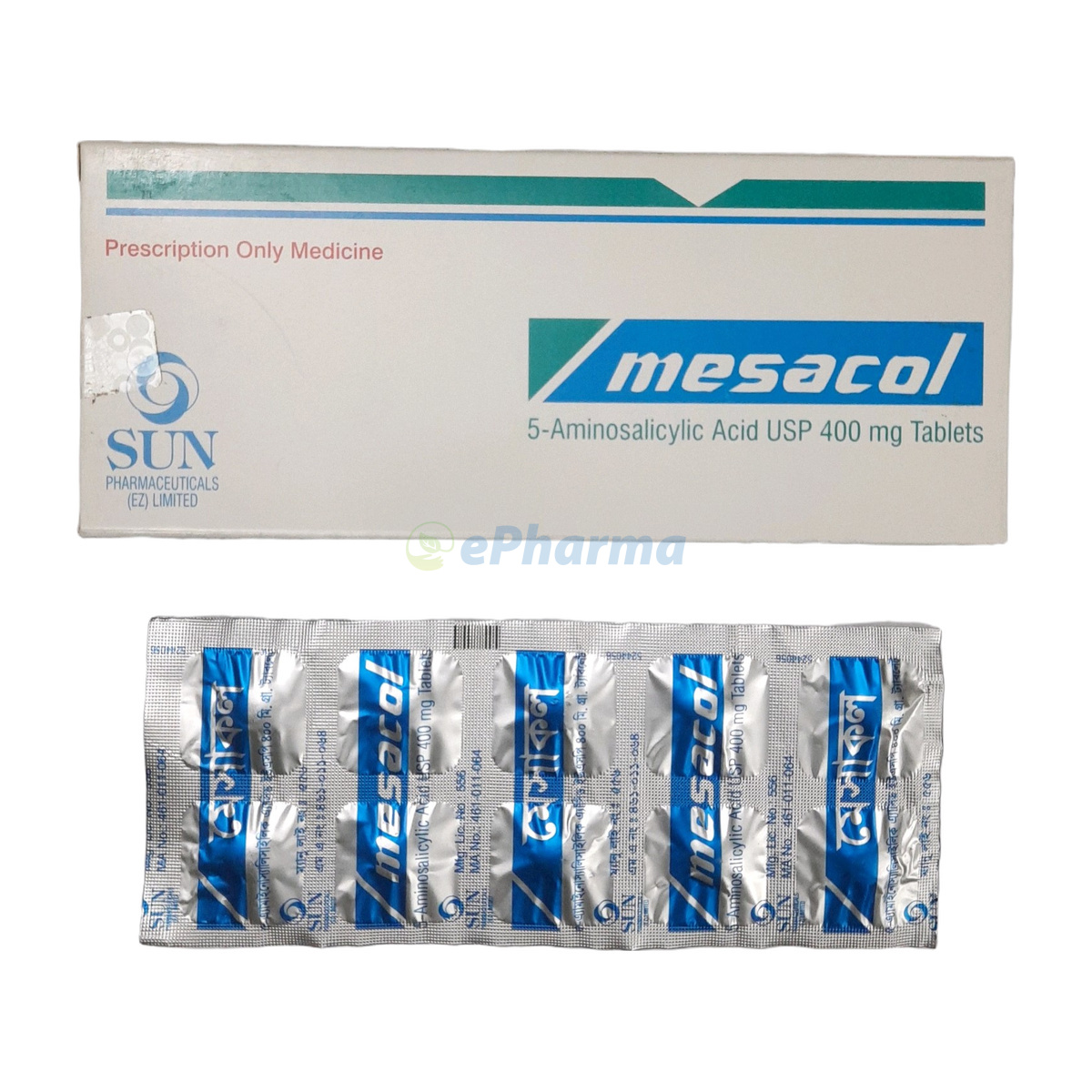 Mesacol 400mg Tablet 10pcs - Buy Online in Bangladesh | ePharma