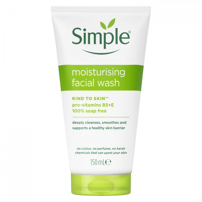 Simple Skin Moisturising Facial Wash 150ml, Made in Europe