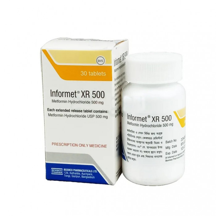 Informet XR 500mg Tablet Pot