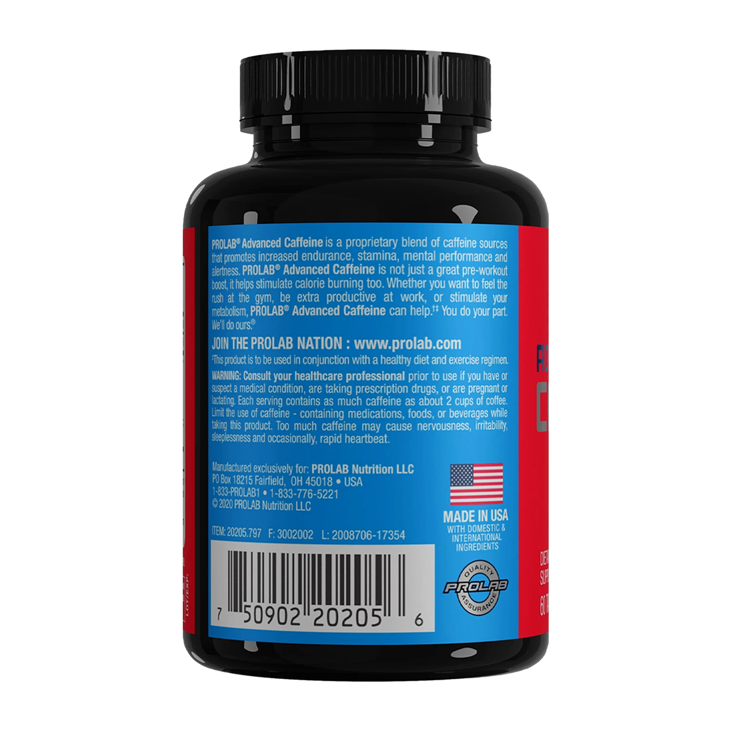 Prolab Nutrition Advanced Caffeine, 60 Tablets - Buy Online in Bangladesh | ePharma