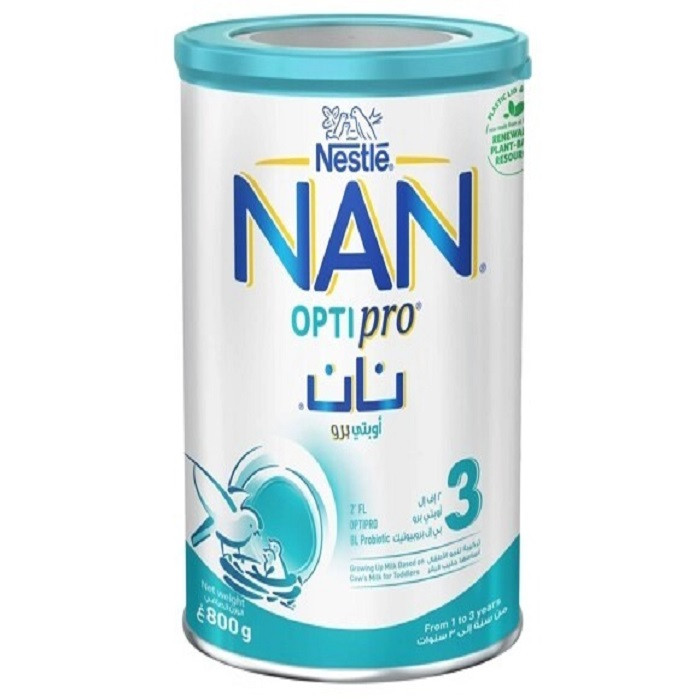 Nestle NAN 3 Optipro Baby Milk Growing up Formula (1-3 Years) - 800g