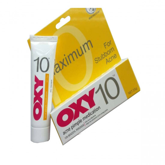 OXY 10 Maximum for Stubborn Acne Pimple Medication 25g