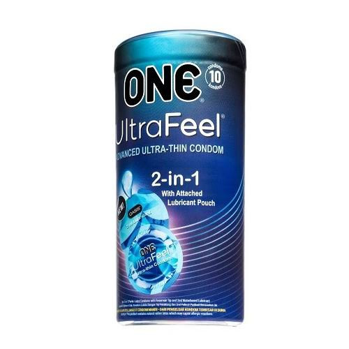 ONE UltraFeel 2 in 1 Condom with Lubricant Pouch 10's - Buy Online in Bangladesh | ePharma