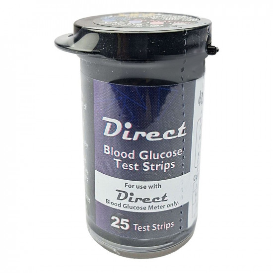 Direct Blood Glucose Test Strip | 25pcs
