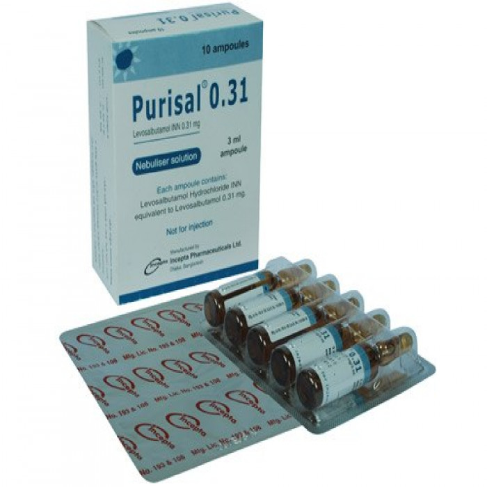 Purisal Nebuliser Solution (0.31mg/3ml) 10pcs