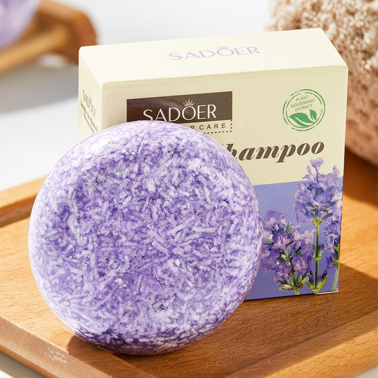 Sadoer Solid Shampoo Handmade Soap Lavender Extract Anti Dandruff - Buy Online in Bangladesh | ePharma