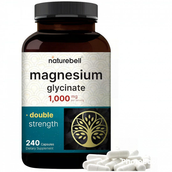 NatureBell Magnesium Glycinate 1,000mg, 240 Capsules