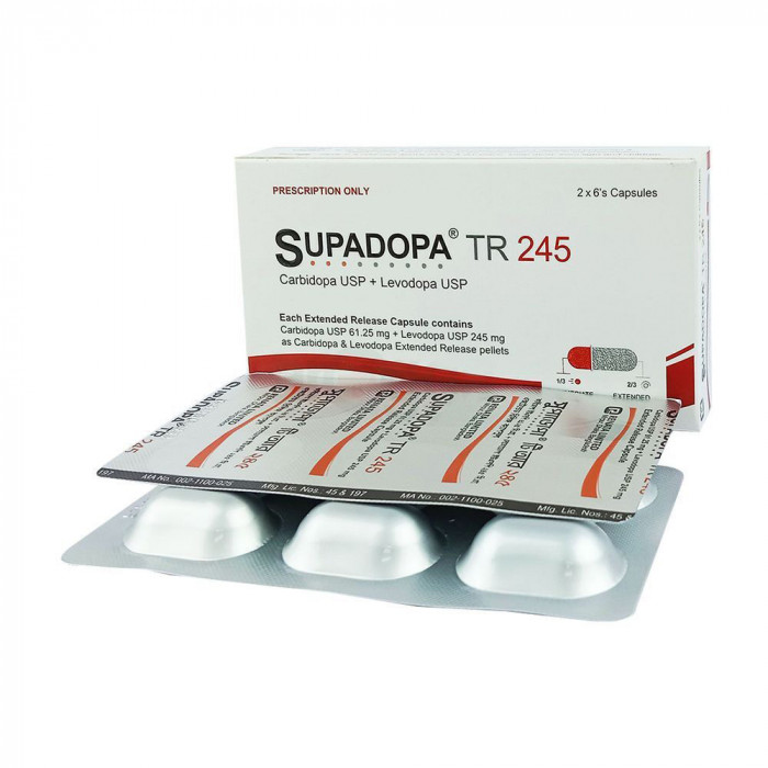 Supadopa TR 61.25mg+245mg Capsule