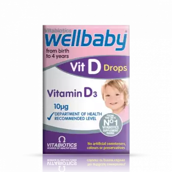 Vitabiotics Wellbaby Vitamin D Drops 10µg | Birth To 4 Years | 30ml | UK