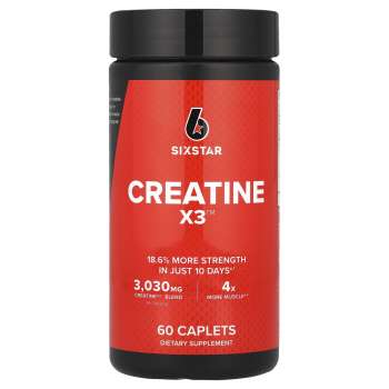 Six Star Creatine X3 3030 mg, 60 Caplets