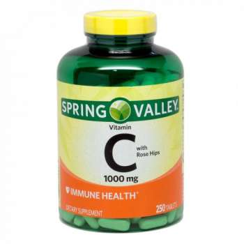 Spring Valley Vitamin C 1000mg with Rose Hips | 250 Tablets