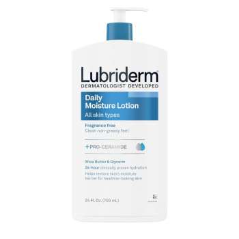 Lubriderm Daily Moisture Hydrating Body Lotion, Fragrance Free, 473ml, USA