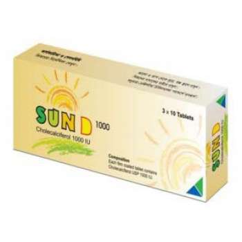 Sun D 1000IU Tablet 1 Strip