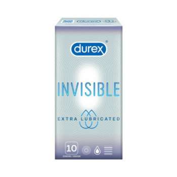 Durex Invisible Extra Lubricated Condom | 10pcs