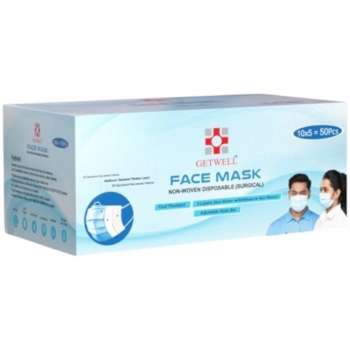 Getwell Surgical Face Mask 3 Layer with Protection Against Germs