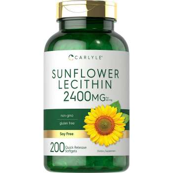 Carlyle Sunflower Lecithin 2400mg, 200 Softgels | USA Made