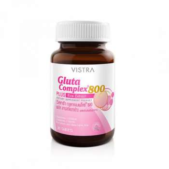 Vistra Gluta Complex 800 Plus Rice Extract 30 Tablets