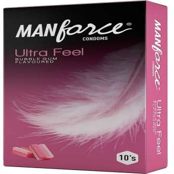 Manforce Ultra Feel Bubblegum Flavored Condoms 10pcs