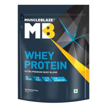 MUSCLEBLAZE Raw Whey Protein 1kg packet, Chocolate, India