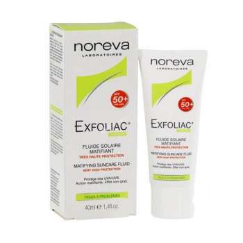 Noreva Exfoliac Matifying Suncare Fluid SPF 50+