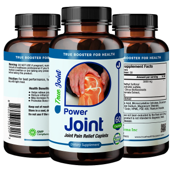 Truemed Power Joint Pain Relief Supplement, 60 Caplets, USA