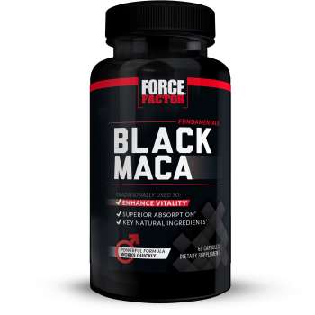 Force Factor Black Maca Root 1000mg, 60 Capsules, USA