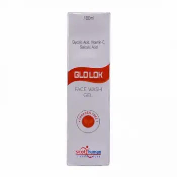 Glolok Face Wash Gel 100ml Bottle