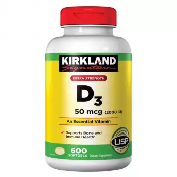 Kirkland Signature Extra Strength D3 50 mcg. 600 Softgels | USA