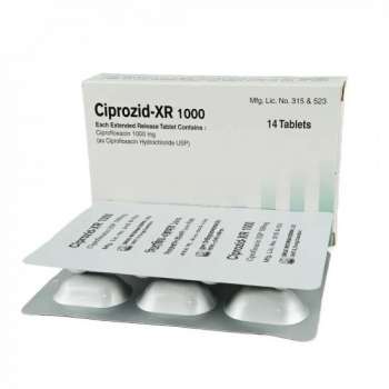 Ciprozid XR 1000 Tablet | 1 Strip