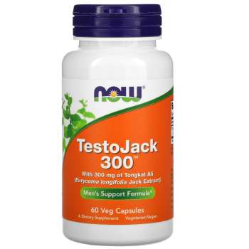 NOW Foods TestoJack 300™, 60 Veg Capsules | USA Made