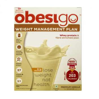 Obesigo Weight Management Plan, Vanilla Flavor, 350gm - Buy Online in Bangladesh | ePharma