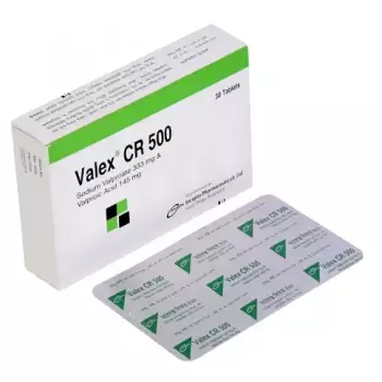 Valex CR 500mg Tablet (Box)