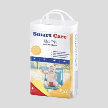 Smart Care Baby Diaper Ultra-Thin (Pant System) - Extra Large (XL Size) | 46 Pcs
