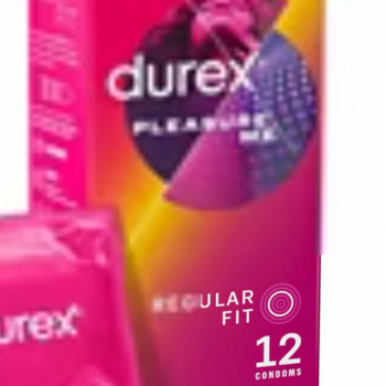Durex Pleasure Me Regular Fit Dotted & Ribbed Condom For Extra Stimulation 12pcs